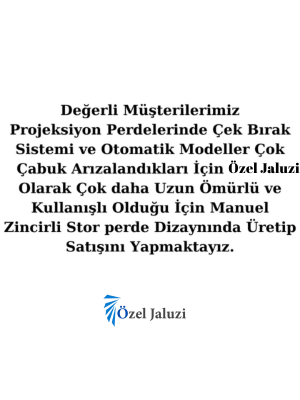 200 X 200 Projeksiyon Perdesi Storlu Zincirli