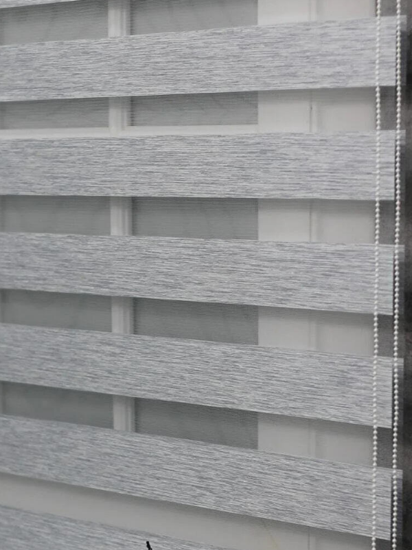 Gri Bambu  Zebra Perde 