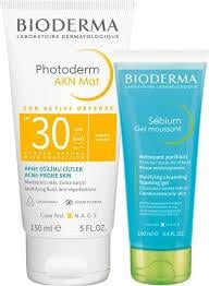 Bioderma Photoderm Akn Mat 150ml & Sebium Foaming. Gel 100ml Kofre