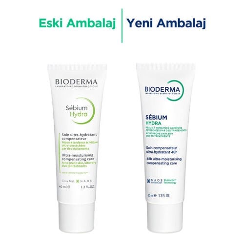 Bioderma Sébium Hydra Yoğun Nemlendirici Seramid İçeren Kurutucu Akne Tedavisi Yatıştırıcı Bakım Kremi 40 ml