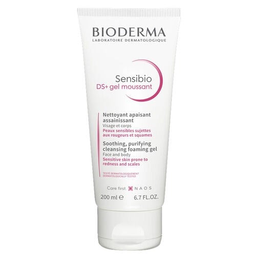 Bioderma Sensibio DS+ Hassas Ciltler Yağlı Pullanma Karşıtı Arındırıcı Temizleme Jeli B6 Vitamini 200 ml