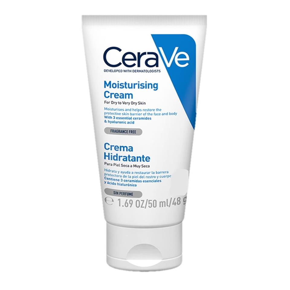 CeraVe Kuru ve Çok Kuru Ciltler için Yağsız Yüz ve Vücut Nemlendirici Krem 50 ml