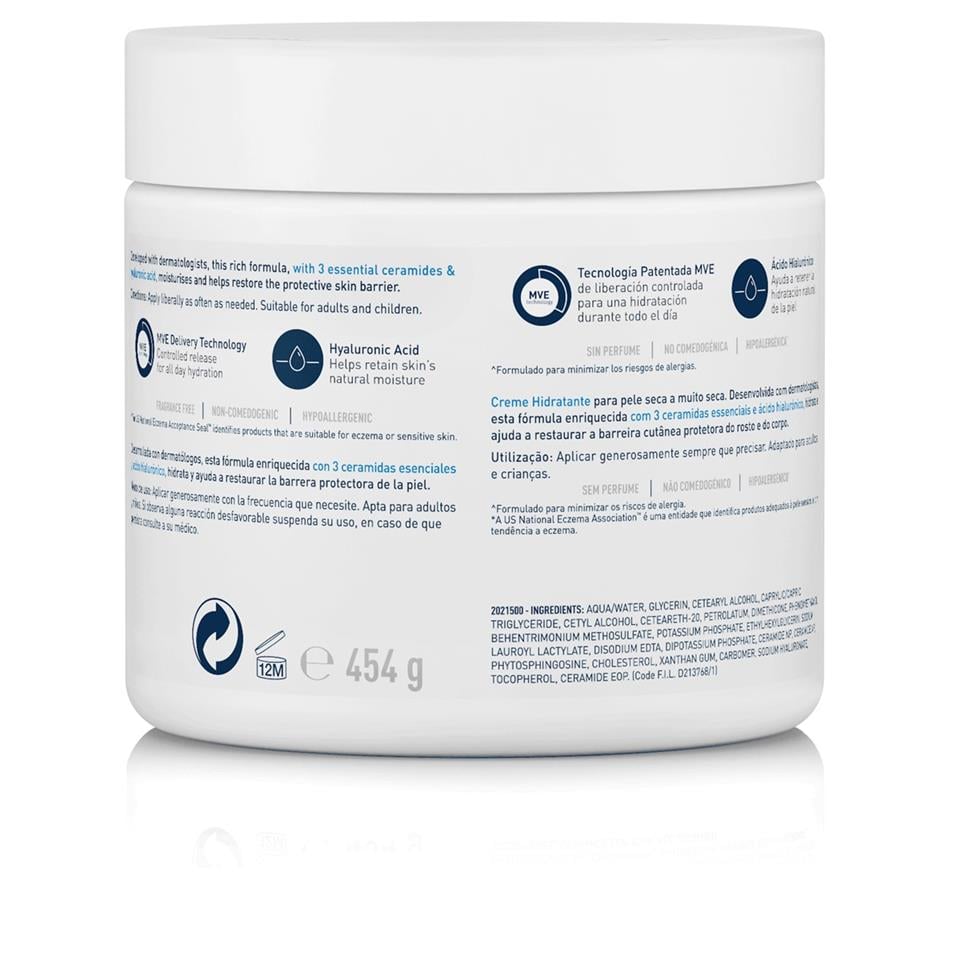 CeraVe Kuru ve Çok Kuru Ciltler için Yağsız Yüz ve Vücut Nemlendirici Krem 340 gr