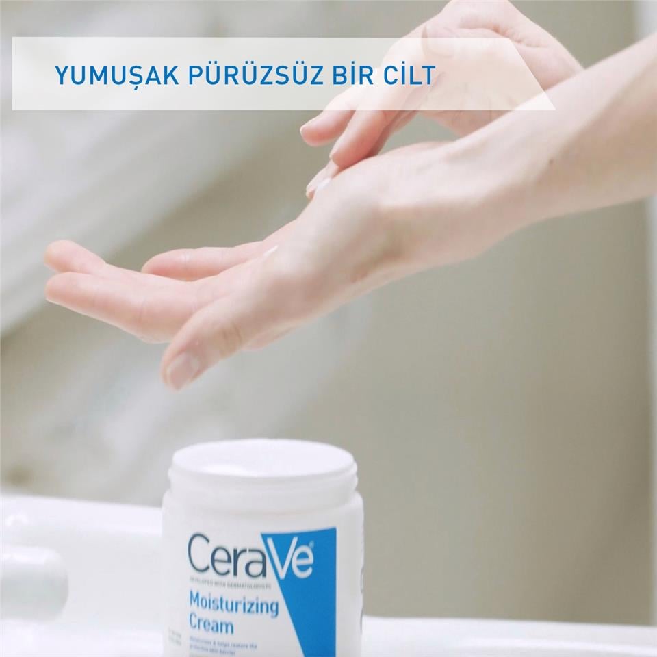CeraVe Kuru ve Çok Kuru Ciltler için Yağsız Yüz ve Vücut Nemlendirici Krem 340 gr