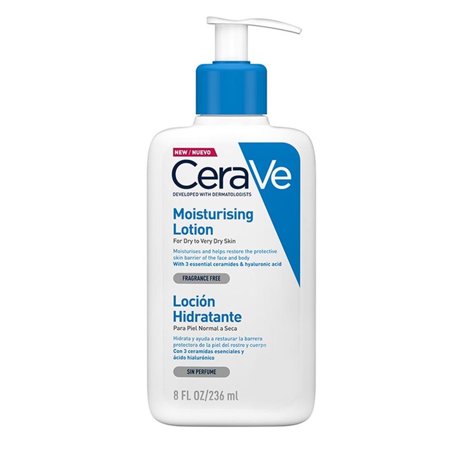 CeraVe Kuru ve Çok Kuru Ciltler için Yağsız Yüz ve Vücut Nemlendirici Losyon 236 ml