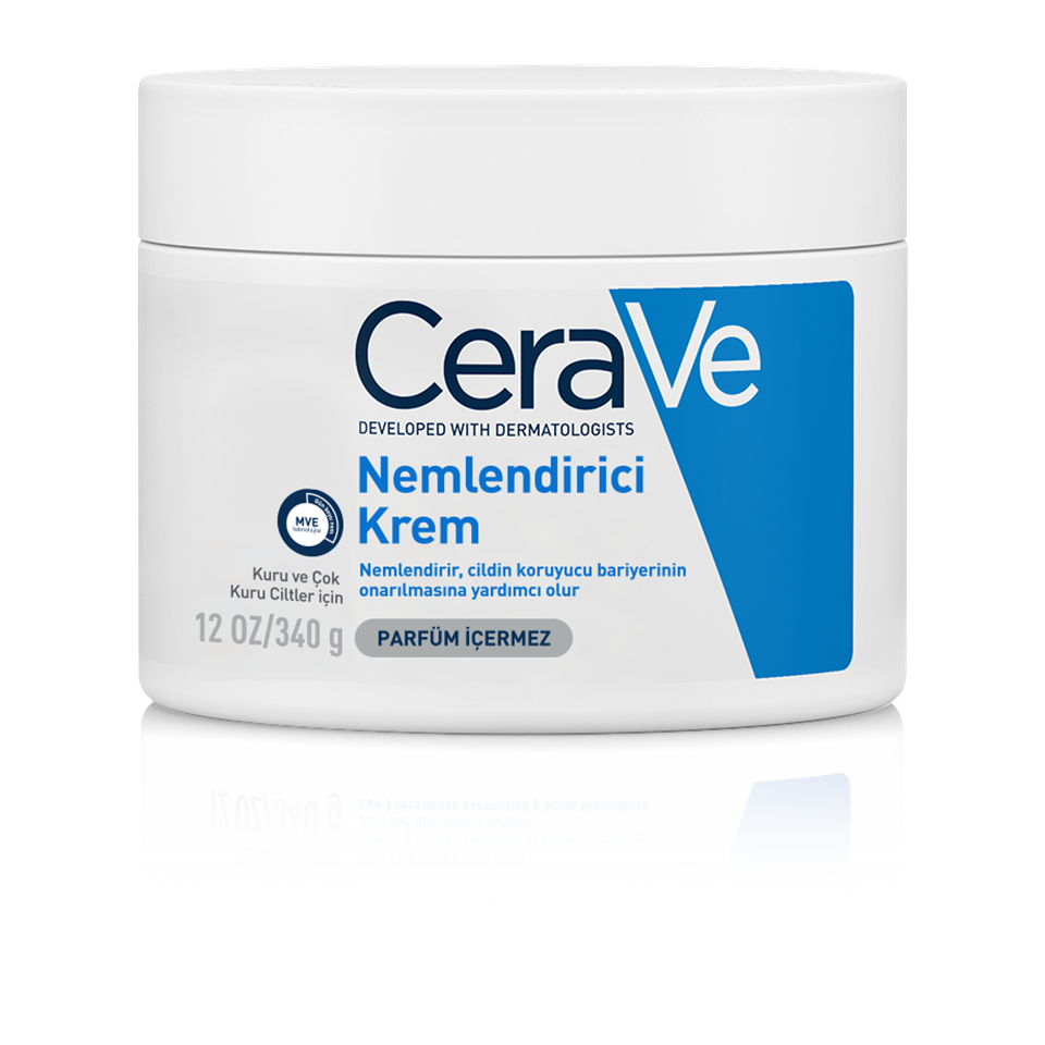 CeraVe Kuru ve Çok Kuru Ciltler için Yağsız Yüz ve Vücut Nemlendirici Krem 340 gr