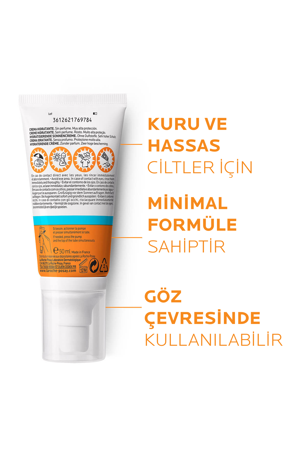 La Roche-Posay Anthelios UVMune SPF50+ Nemlendirici Güneş Kremi 50 ml