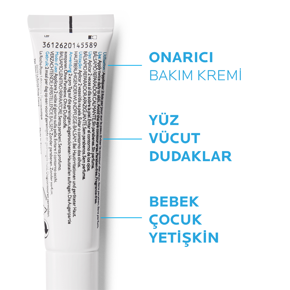 La Roche-Posay Cicaplast Baume B5 Onarıcı Bakım Kremi Tahriş Olmuş Ciltler 15 ml