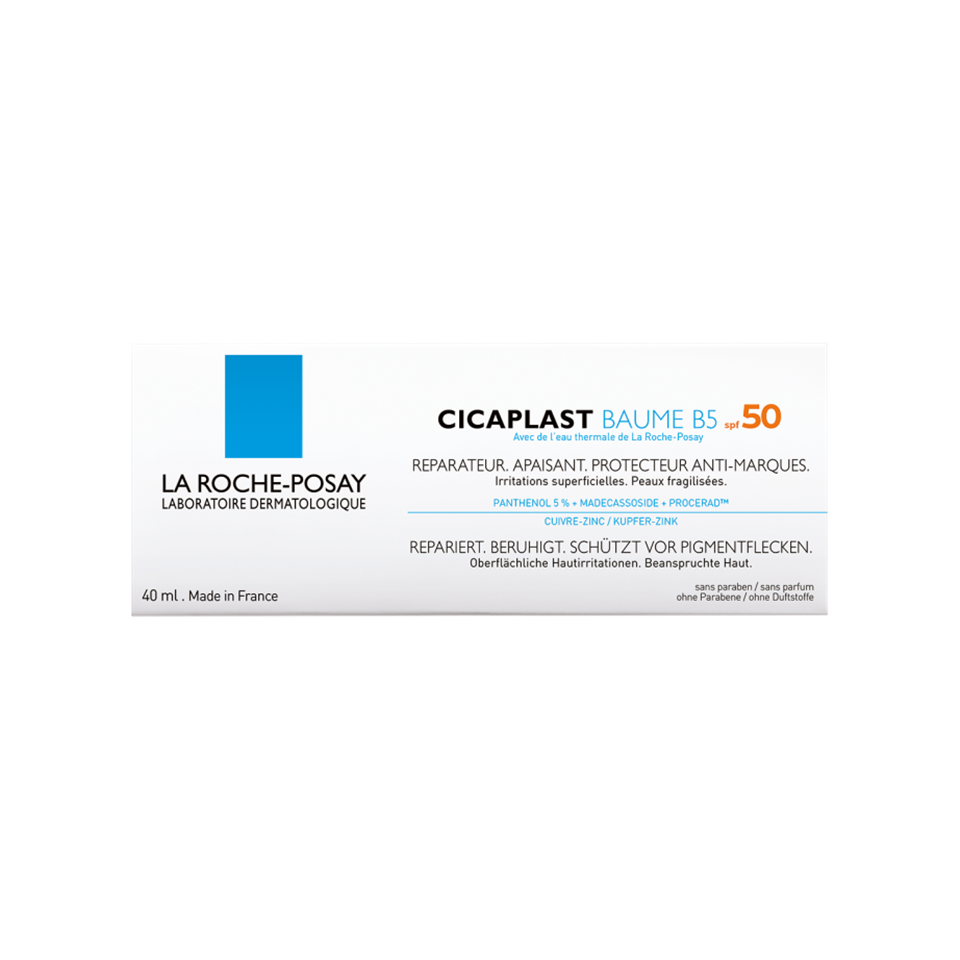 La Roche-Posay Cicaplast Baume B5 SPF50 Tahriş Olmuş Ciltler için Onarıcı Bakım Kremi 40 ml