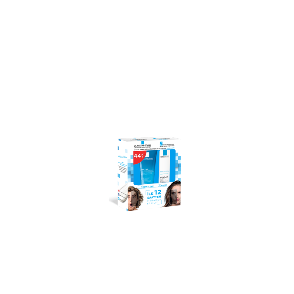 La Roche-Posay Effaclar Gel 50 ml + La Roche-Posay Effaclar Duo+ 15 ml Akneye Eğilimli Ciltler için Tanışma Kiti