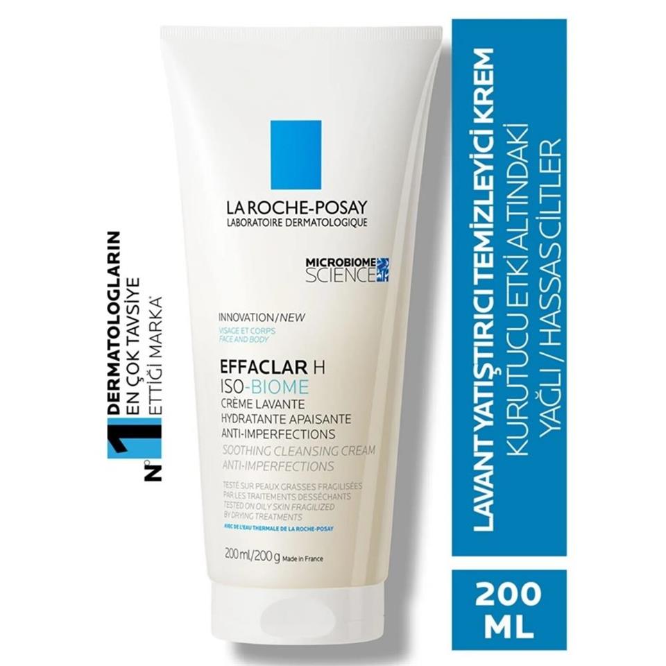 La Roche-Posay Effaclar H Isobiome Lavant Temizleyici Krem 200 ml
