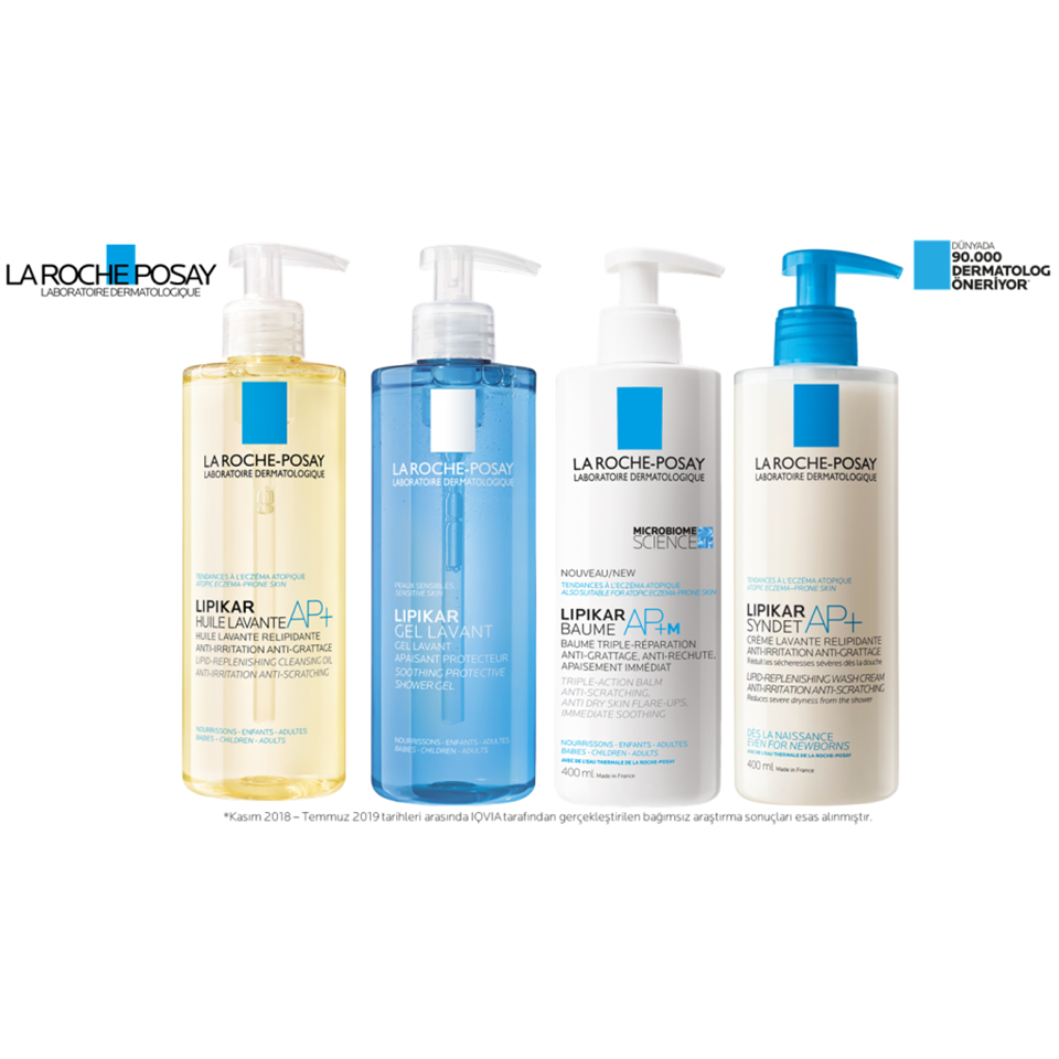La Roche-Posay Lipikar Baume AP+M Atopiye Eğilim Gösterebilen Ciltler için Bebek, Çocuk, Yetişkin Nemlendirici Krem 400 ml