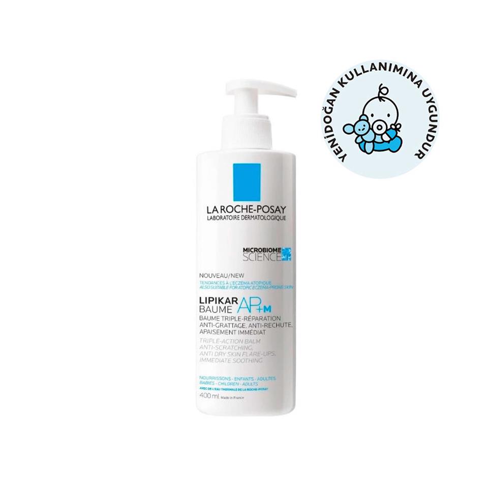 La Roche-Posay Lipikar Baume AP+M Atopiye Eğilim Gösterebilen Ciltler için Bebek, Çocuk, Yetişkin Nemlendirici Krem 400 ml