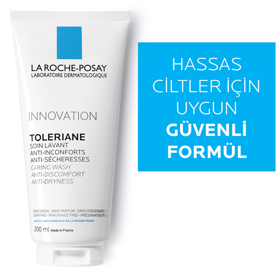 La Roche-Posay Toleriane Caring Kuru ve Hassas Ciltler için Nemlendirici Temizleyici Jel 200 ml