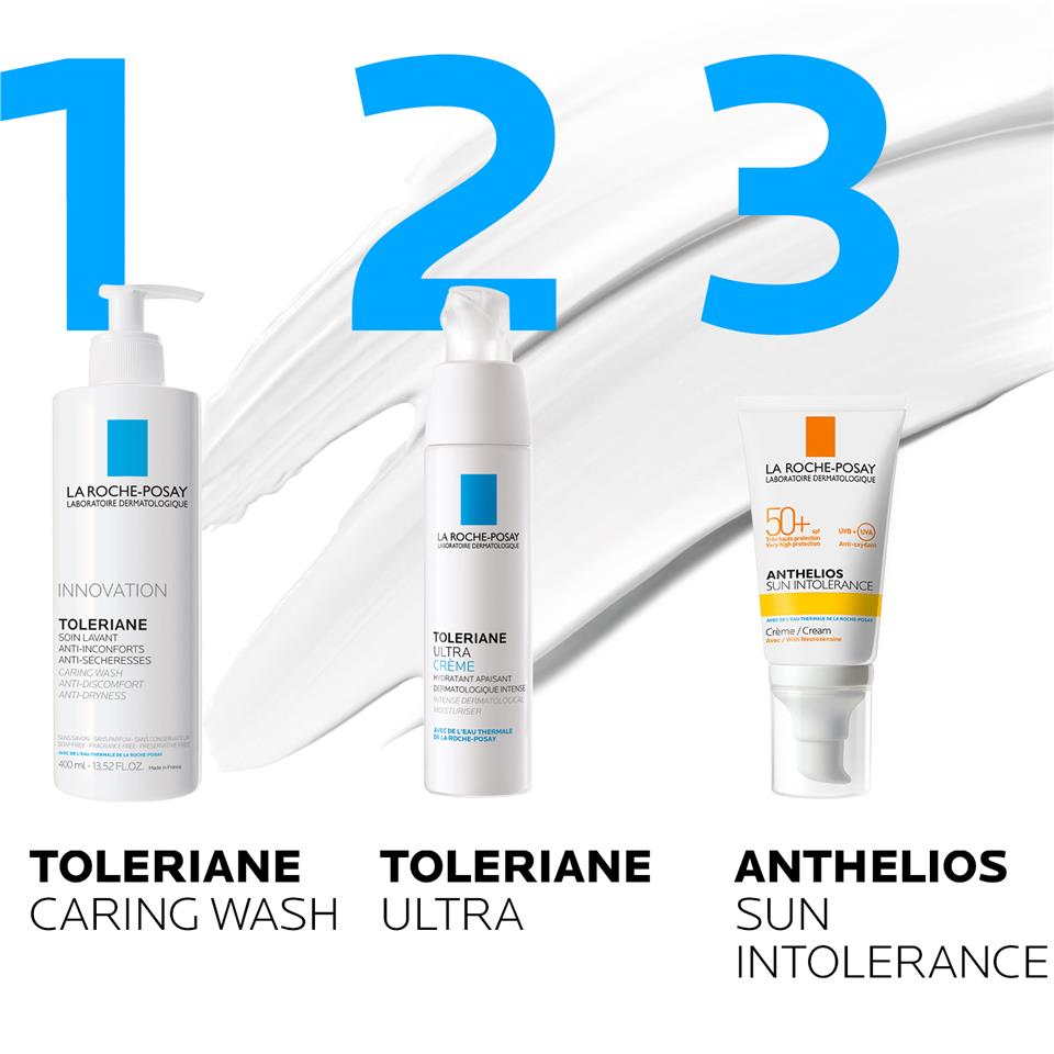 La Roche-Posay Toleriane Caring Kuru ve Hassas Ciltler için Nemlendirici Temizleyici Jel 400 ml