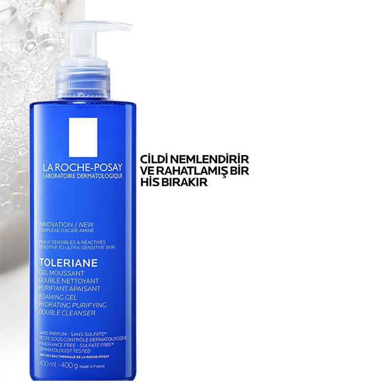 La Roche-Posay Toleriane Hassas Ciltler Dahil Tum Ciltler icin Temizleme Jeli 400 ml