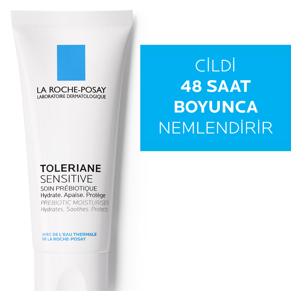 La Roche-Posay Toleriane Sensitive Moisturiser Alerjiye Eğilim Gösteren ve Ultra Kuru Hassas Ciltler için Nemlendirici Yüz Kremi 40 ml