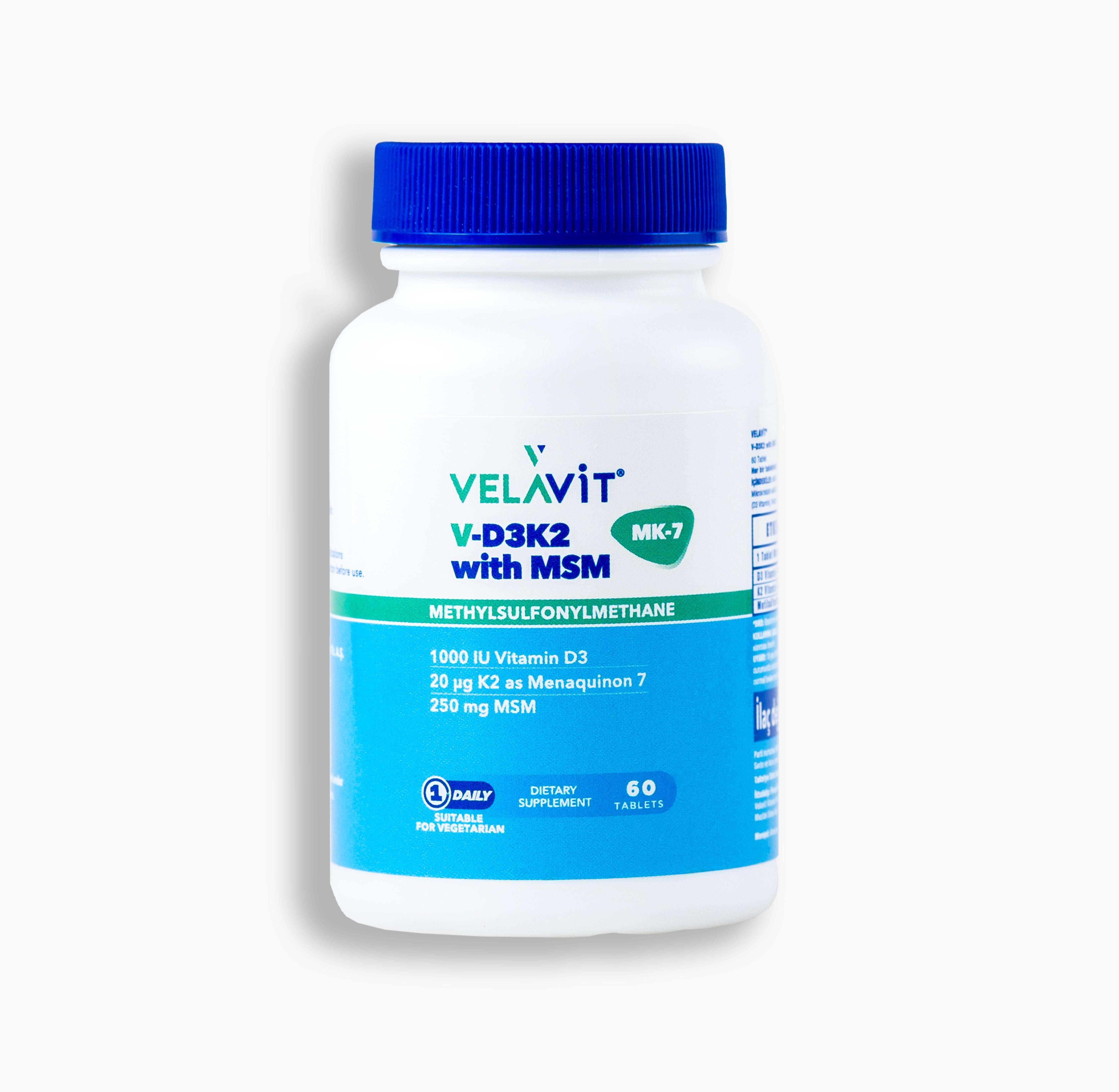 Velavit® V-D3k2 With Msm  60 Tablet