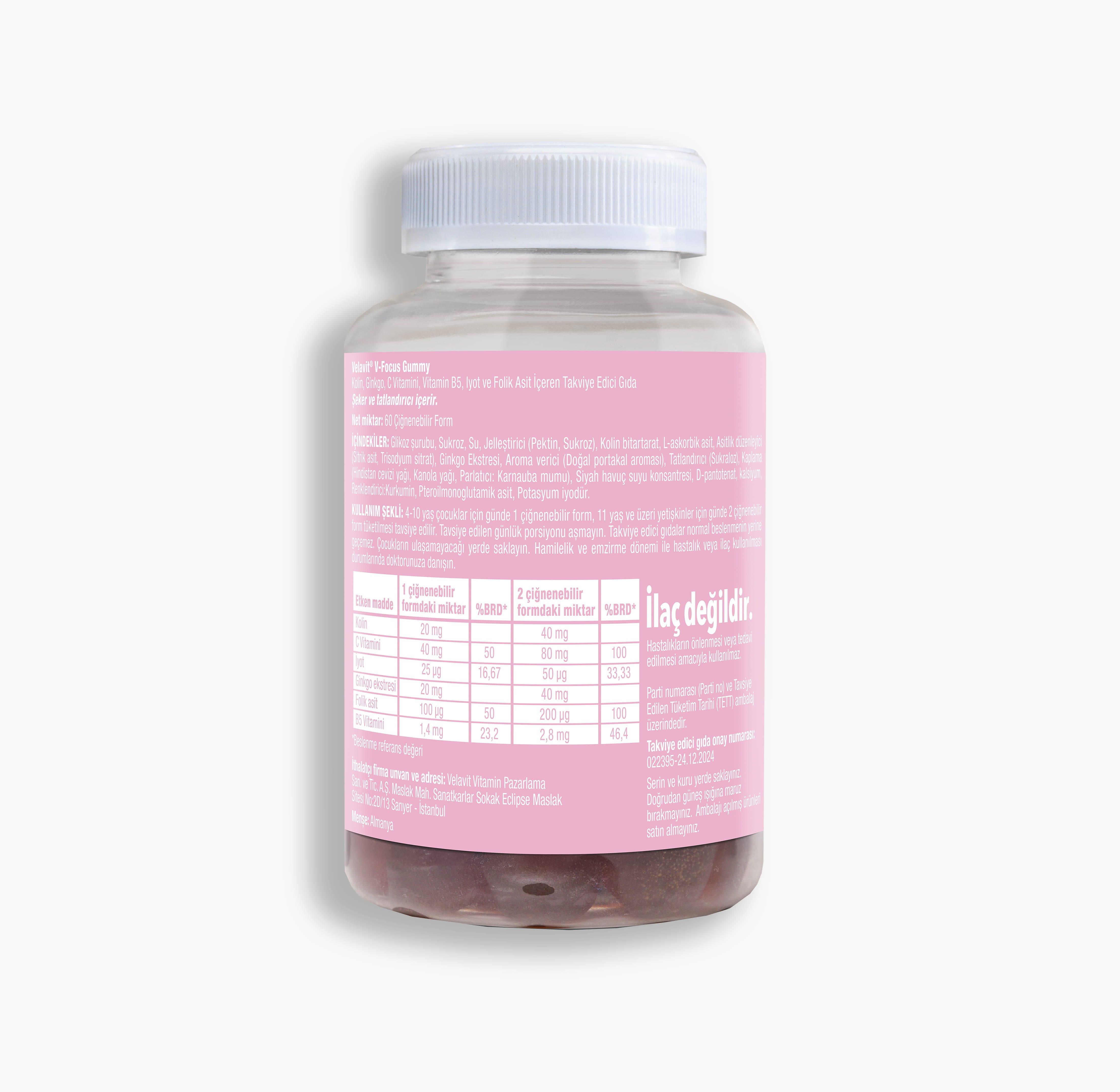Velavit® V-Focus Gummy 60 Gummies