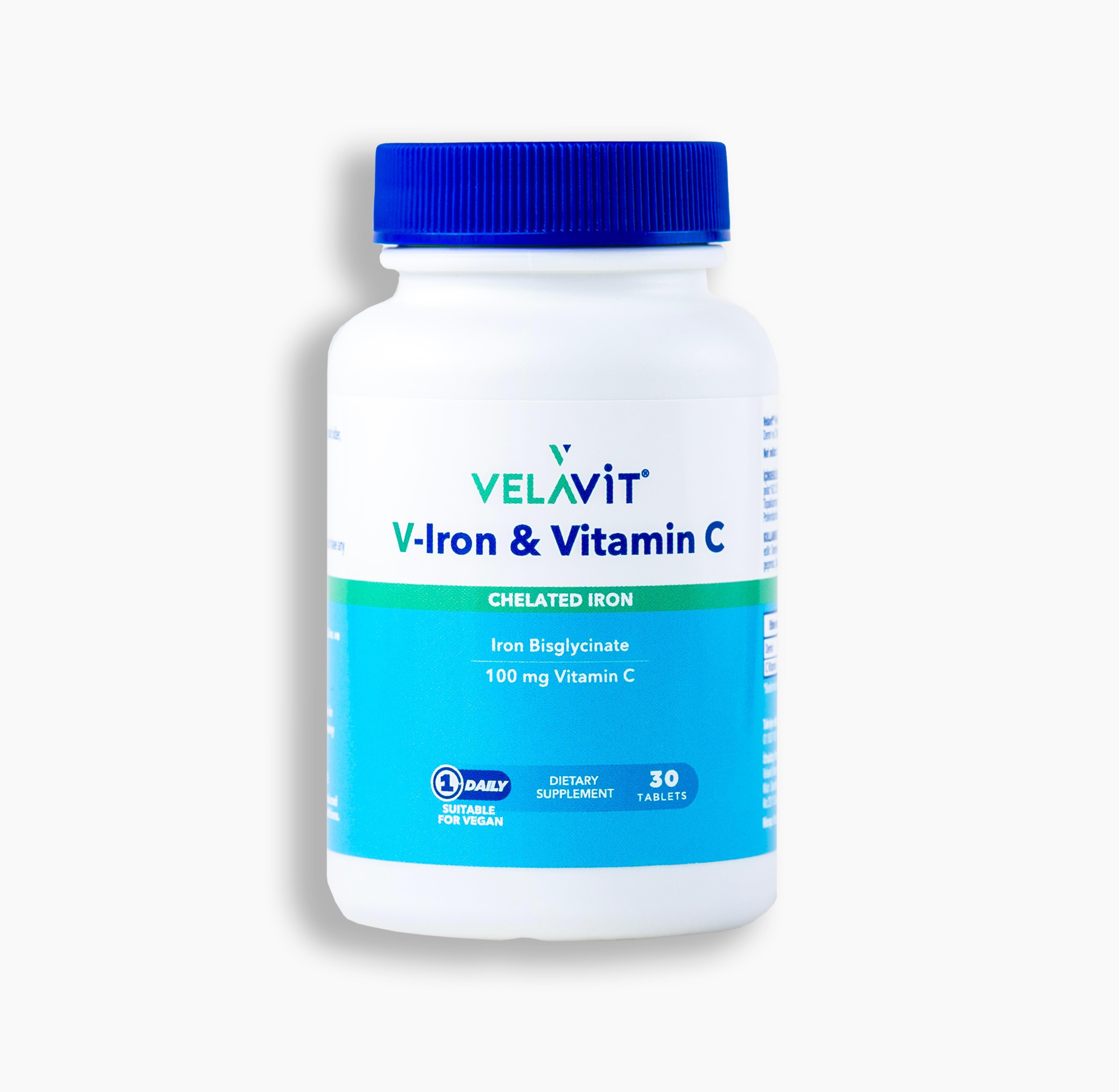 Velavit® V-Iron&Vitamin C 30 Tablet