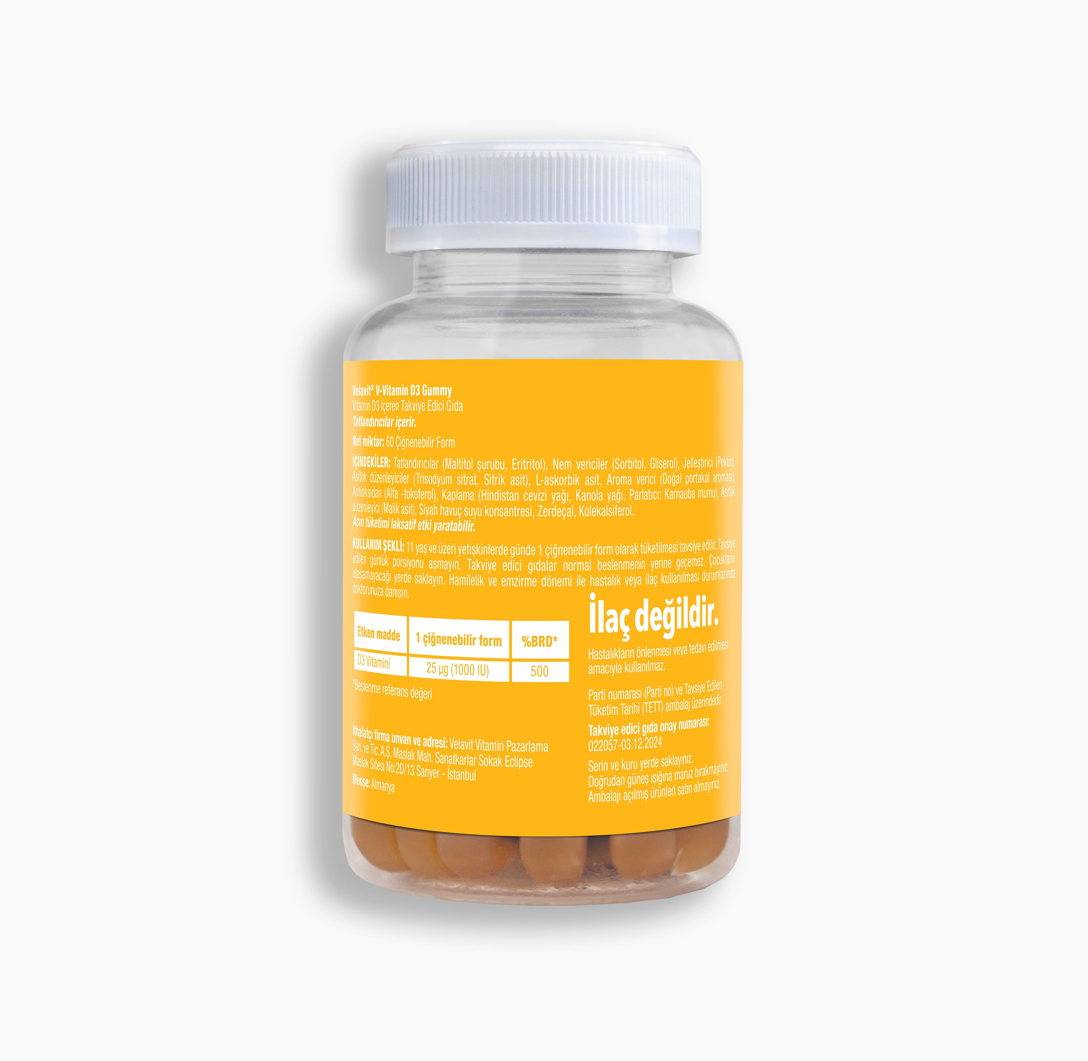 Velavit® V-Vitamin D3 Gummy 60 Gummies