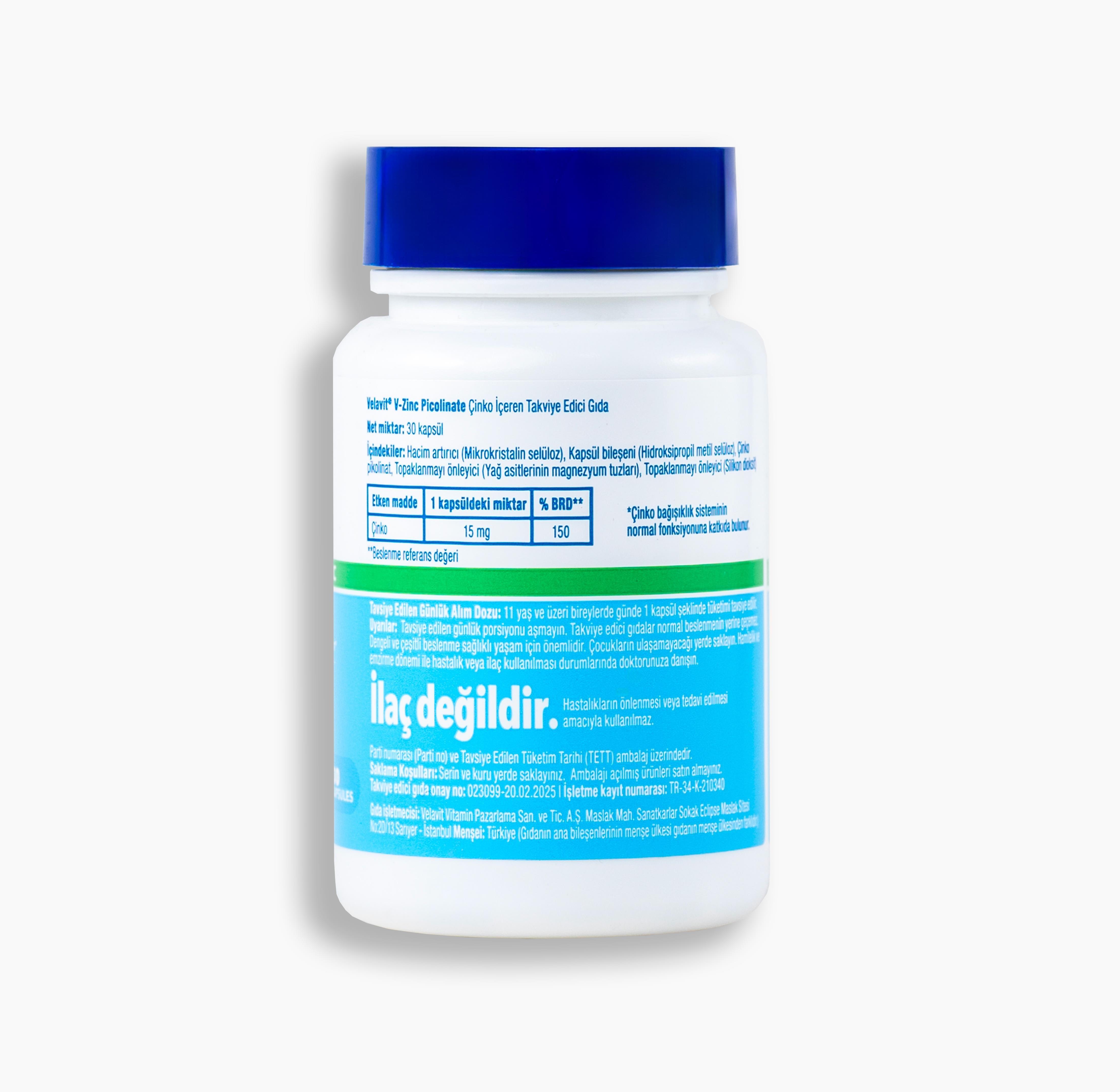 Velavit® V-Zinc Picolinate 30 Kapsül