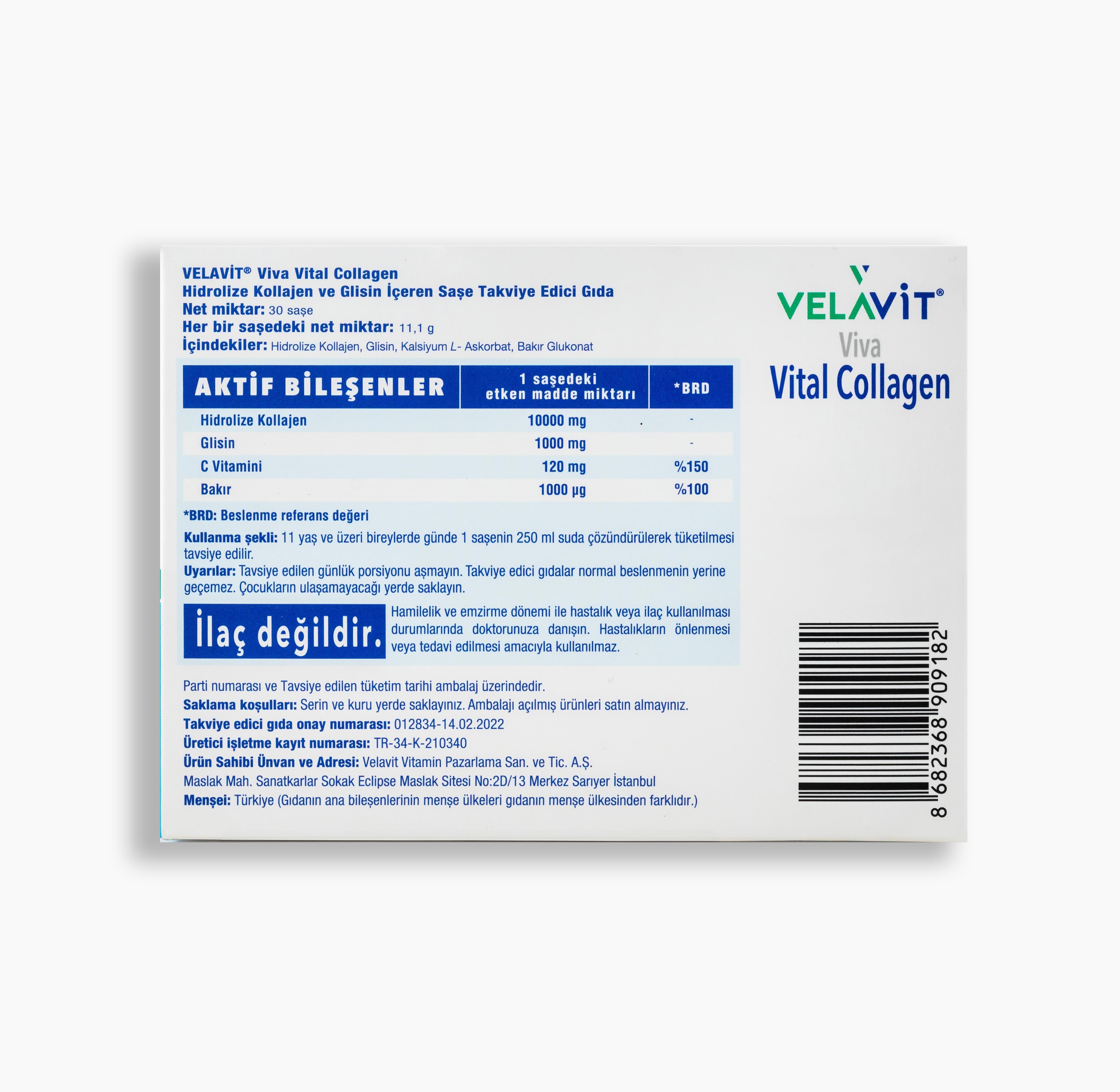 Velavit® Viva Vital Collagen-30 Saşe