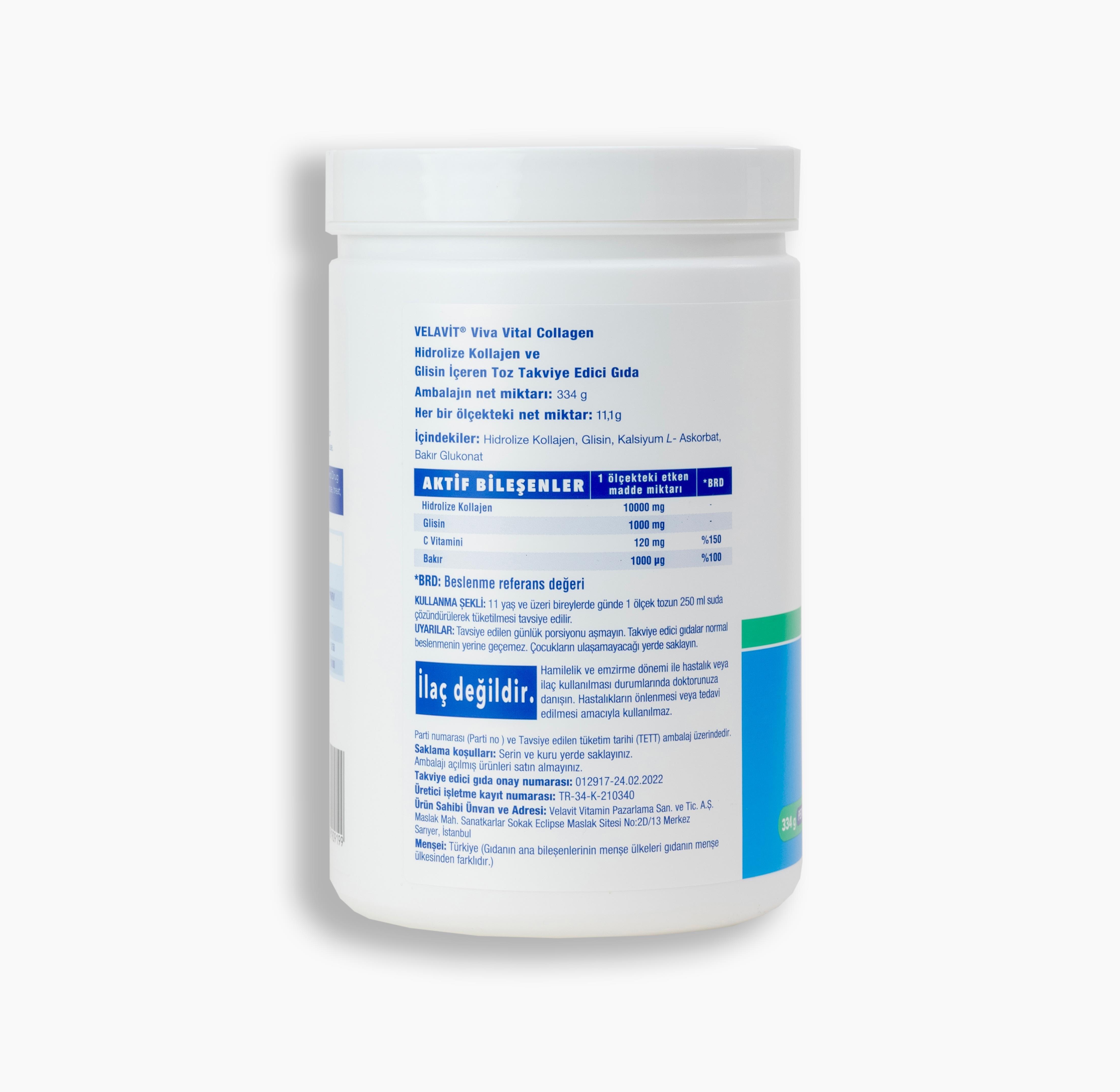 Velavit® Viva Vital Collagen-334g Kavanoz