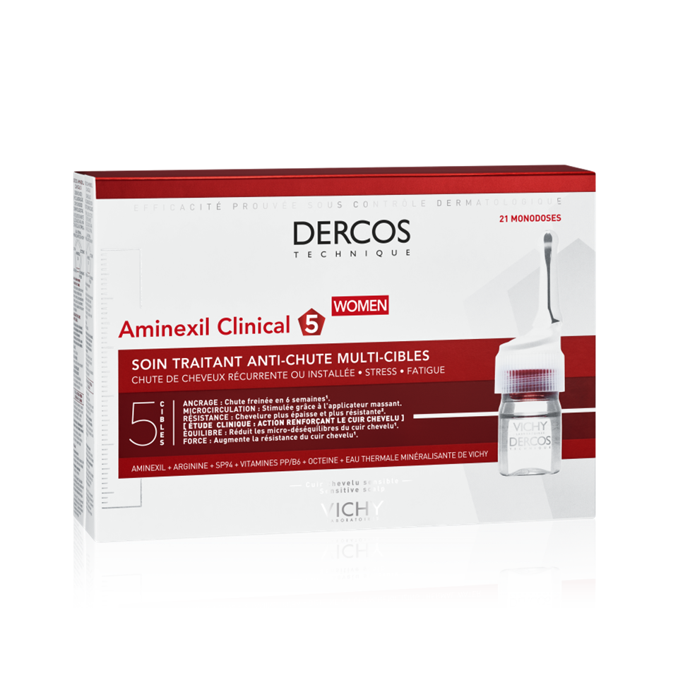 Vichy Dercos Aminexil Clinical 5 Kadınlar için Saç Dökülmesine Karşı Serum 21x6ml
