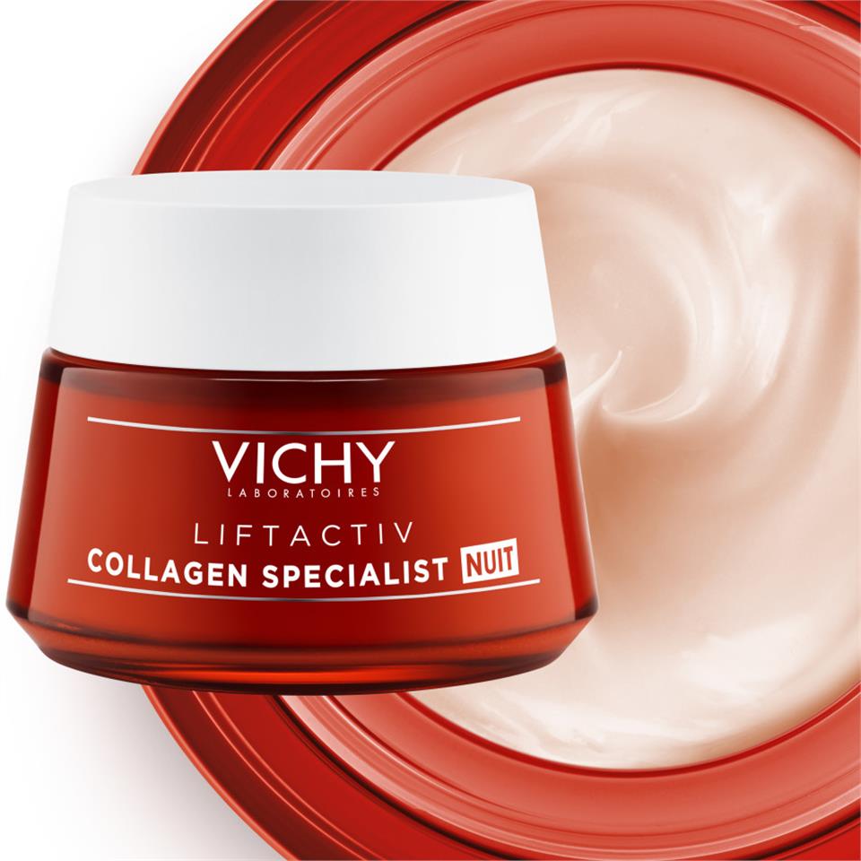 Vichy Liftactiv Collagen Specialist Cilt Tonu Dengeleyici Kırışıklık Karşıtı Gece Bakım Kremi 50 ml