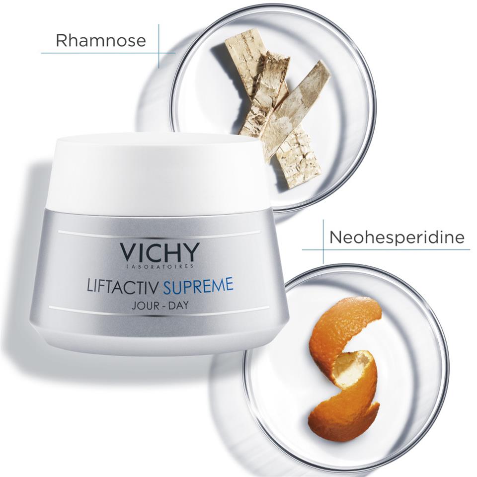Vichy Liftactiv Supreme Kuru Ciltler için Yaşlanma Karşıtı Derin Kırışıklık Giderici Sıkılaştırıcı Gündüz Bakım Kremi 50 ml
