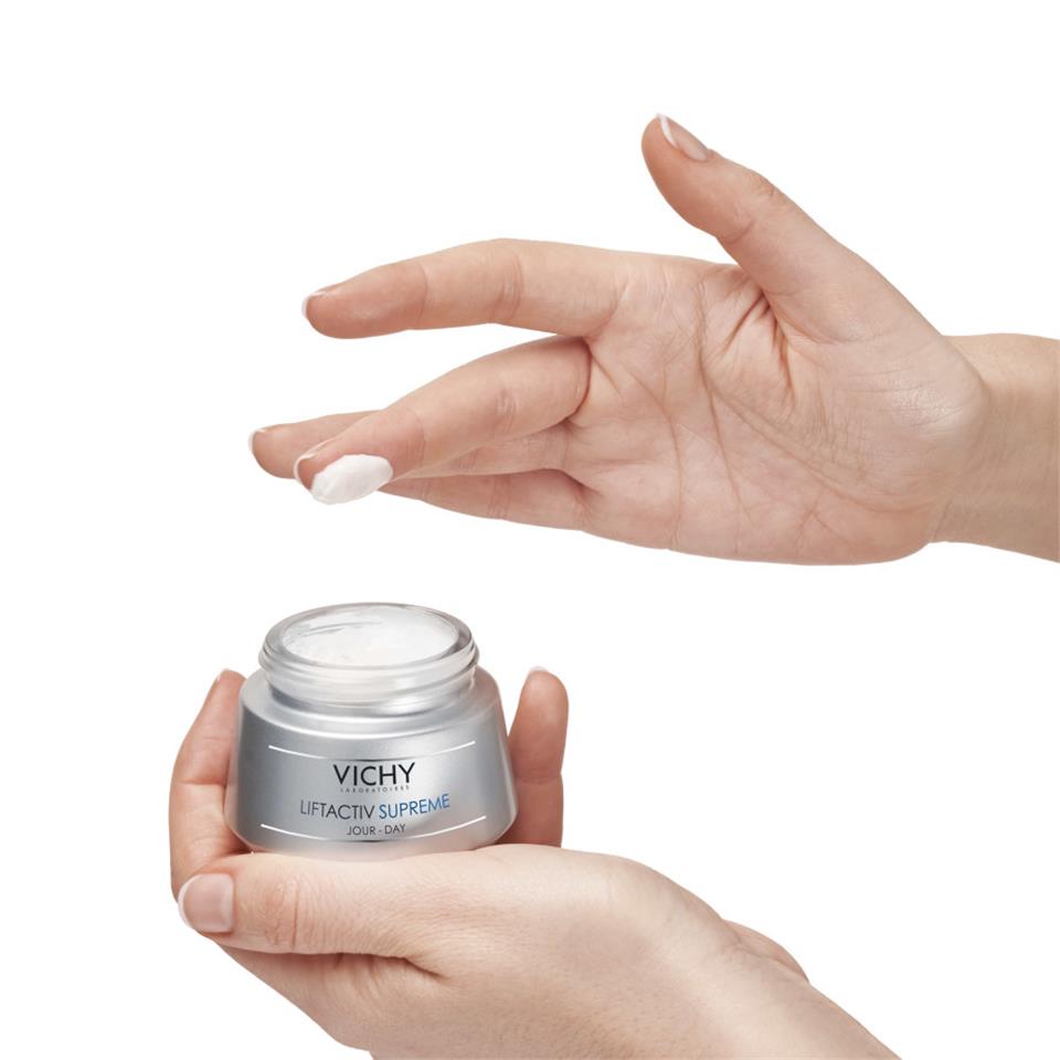 Vichy Liftactiv Supreme Normal ve Karma Ciltler için Yaşlanma Karşıtı Derin Kırışıklık Giderici Sıkılaştırıcı Gündüz Bakım Kremi 50 ml