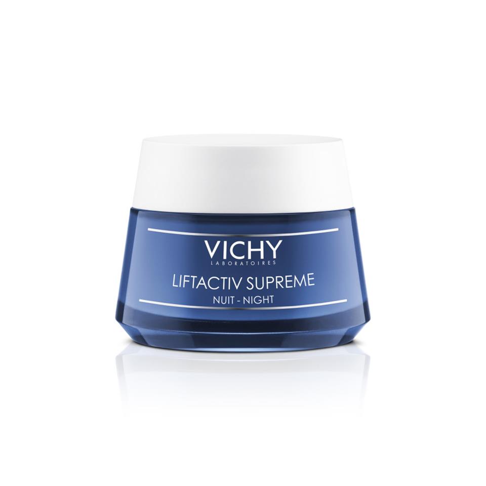 Vichy Liftactiv Supreme Tüm Ciltler için Yaşlanma Karşıtı Derin Kırışıklık Giderici Sıkılaştırıcı Gece Bakım Kremi 50 ml