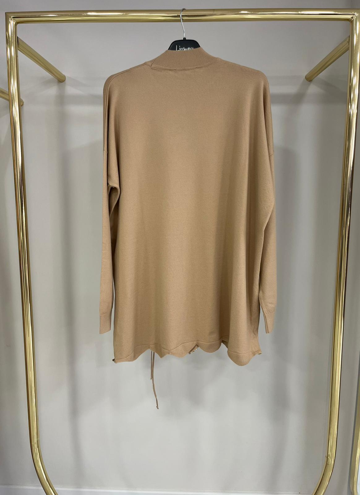Ghisa Yün Kaşmir Camel Tunik 
