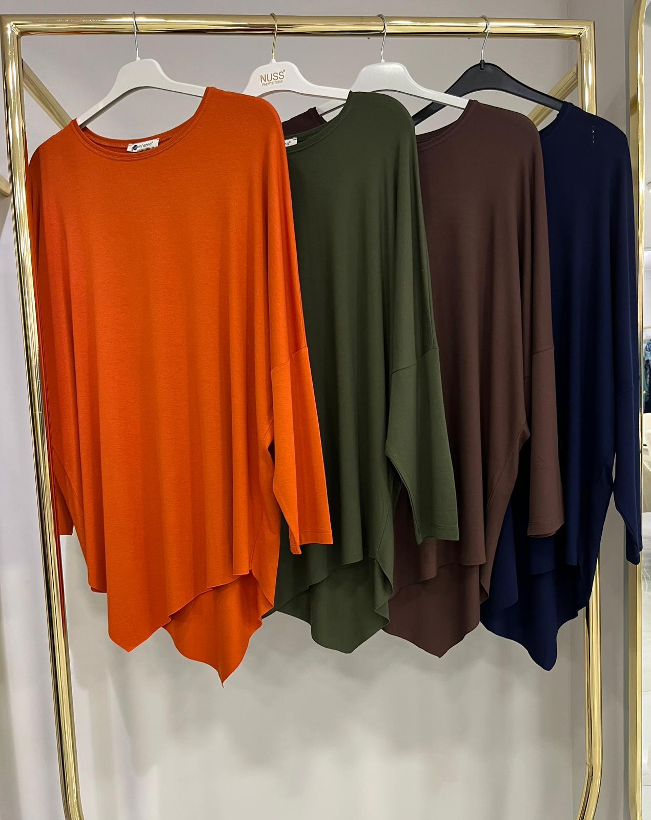 Lamianna Asimetrik Haki Tunik