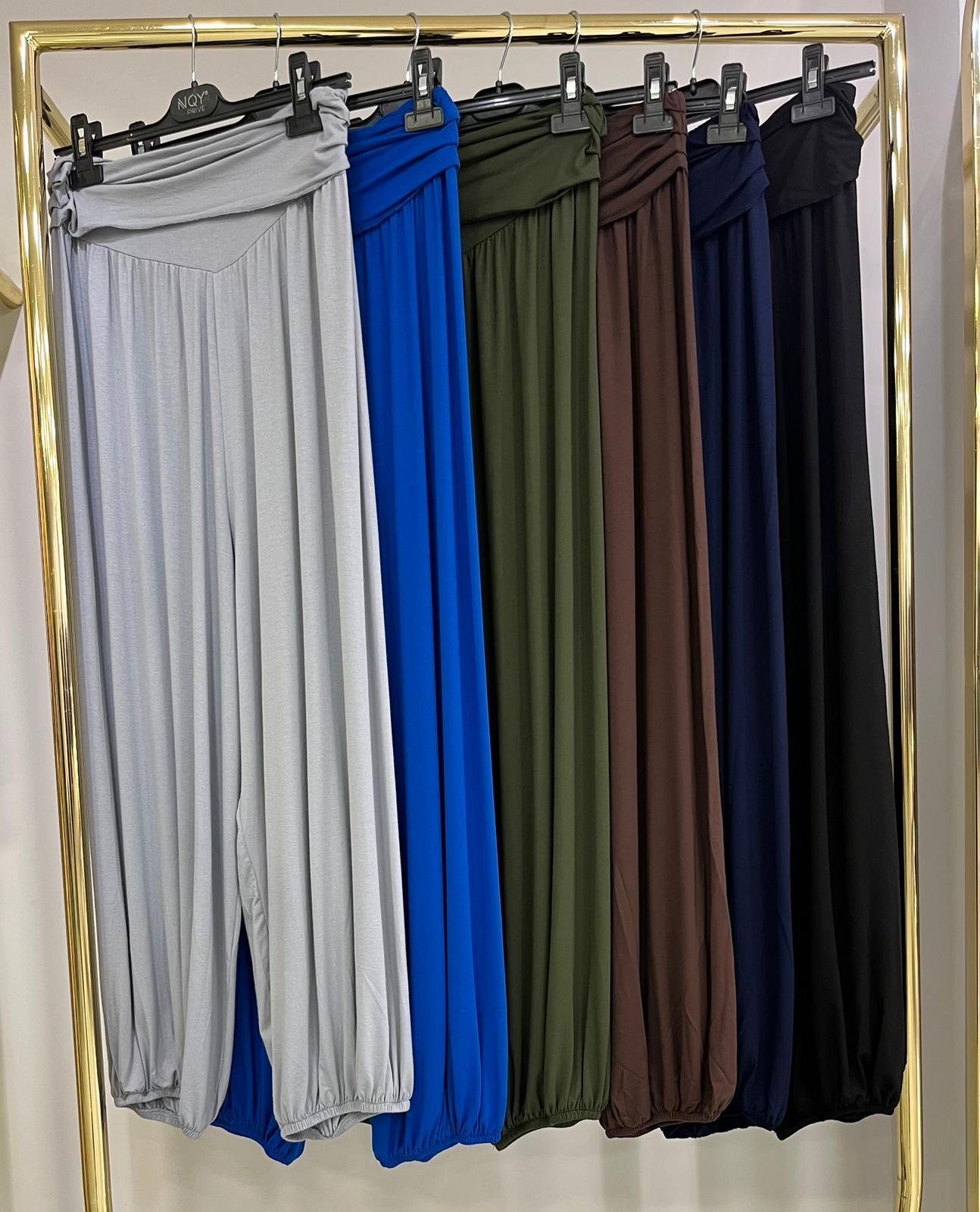 Lami'anna Organik Lacivert Penye Şalvar Pantolon