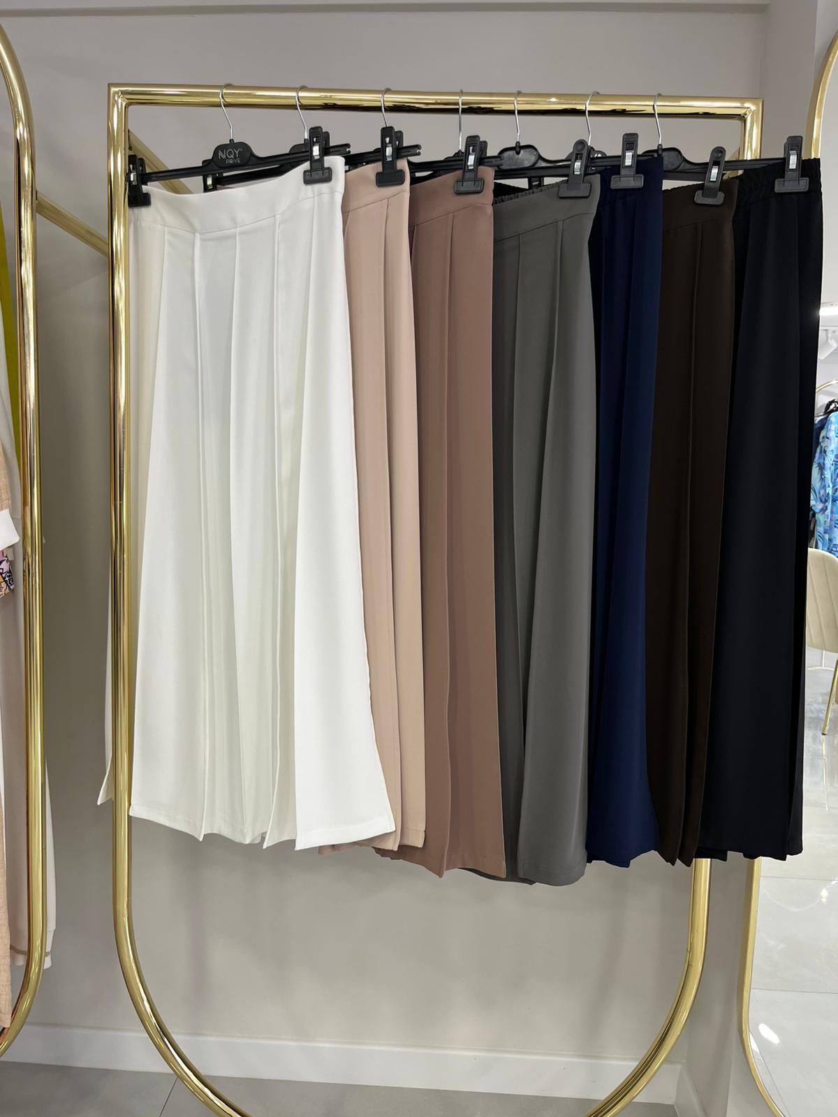 NQY Prive Fransız Dikiş Siyah Etek