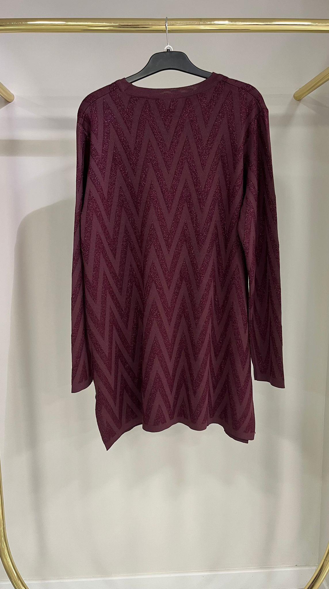 Nuss Zigzag Desenli Bordo Etekli Takım 