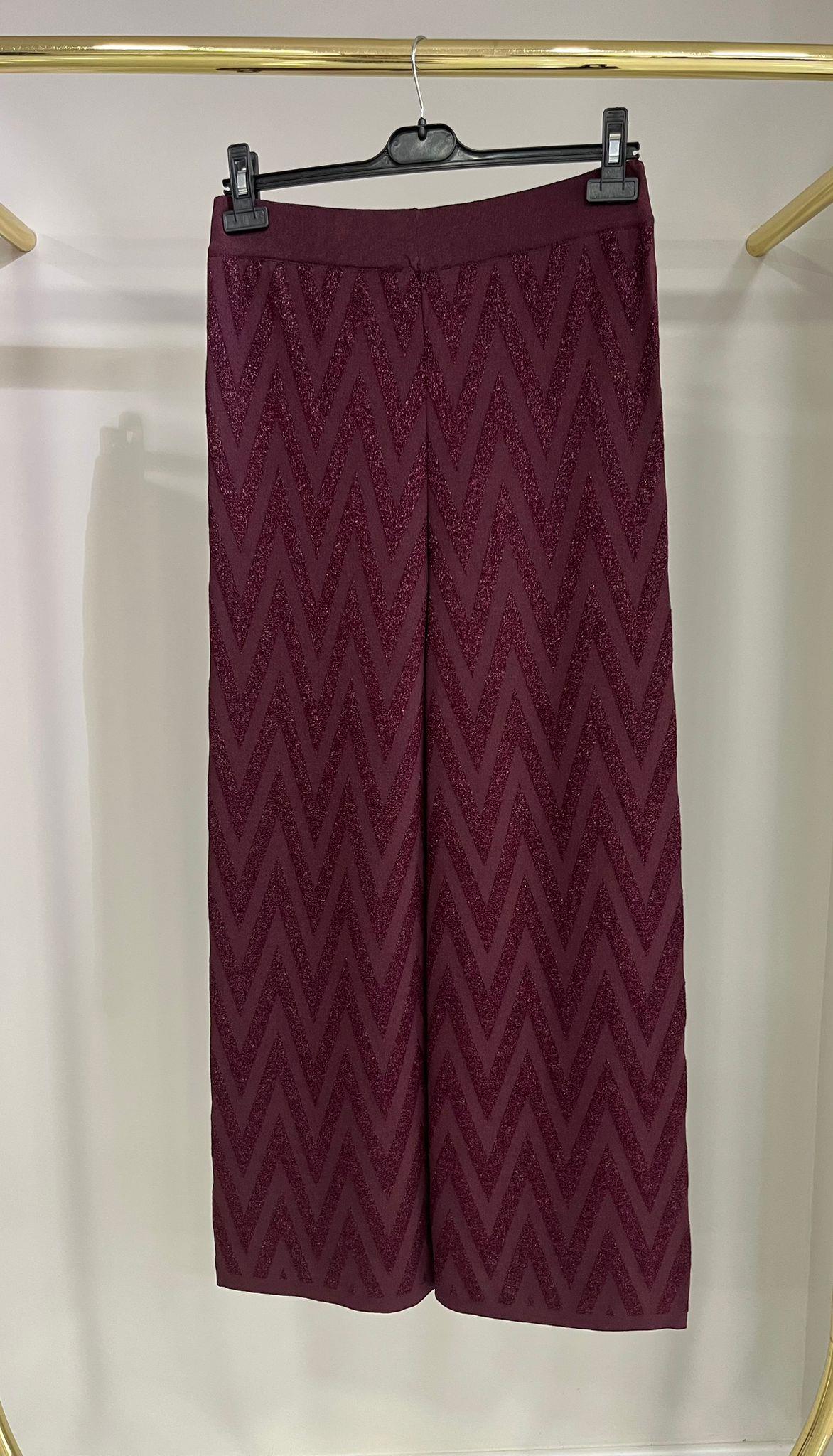 Nuss Zigzag Desenli Bordo Etekli Takım 