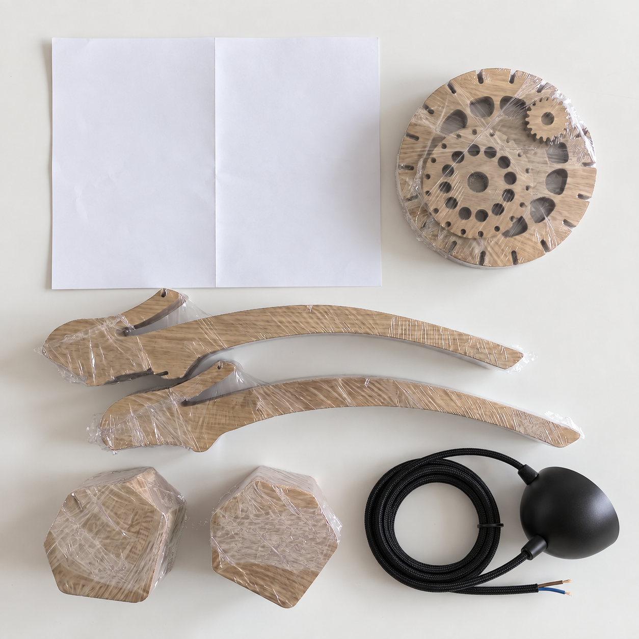 AVİZEDekoratif Ahşap Avize | Buket Tasarımlı - Modena3D Sergi