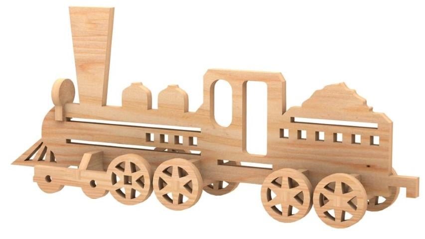 Basit Seviye TrenlerBuhar Treni Maketi | Basit Seviye3D Sergi