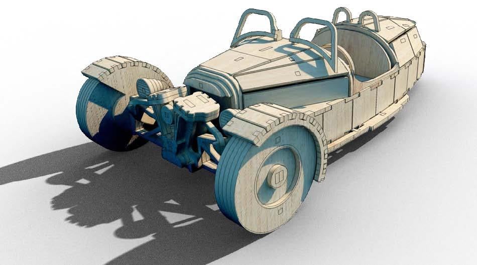 M. Three Wheeler A  Araba Maketi | Orta Seviye