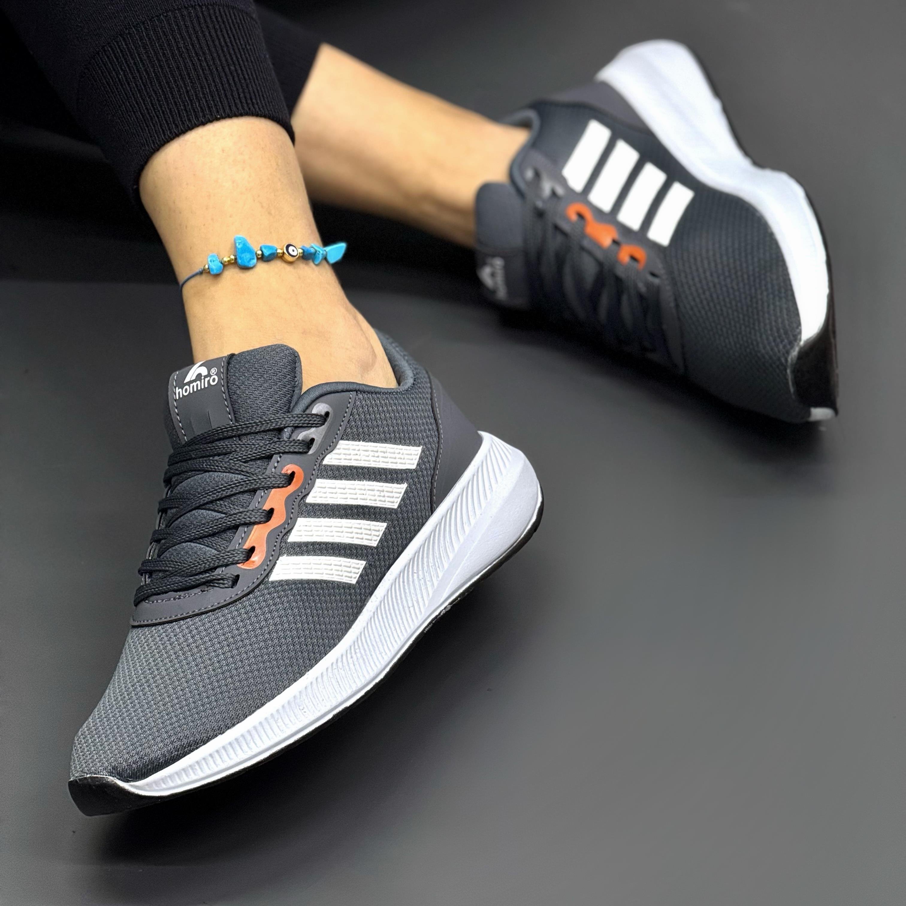Unisex Fuspetli Poli Taban Spor Ayakkabı-Füme-Beyaz