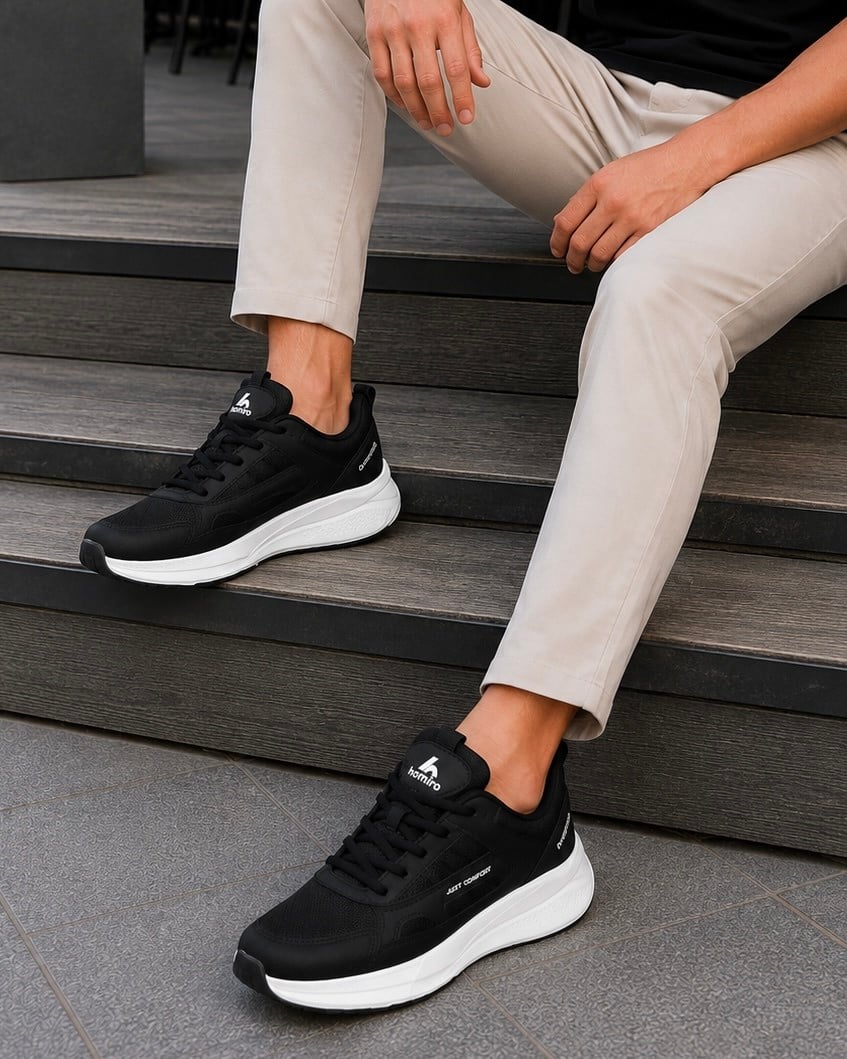 Homiro.com.tr'de Unisex Fuspetli Su Geçirmez Spor Ayakkabı - Siyah Beyaz uygun fiyat ve kaliteli seçenekleriyle sizleri bekliyor! Şimdi hemen inceleyin ve avantajlı fiyatlarla satın alın.