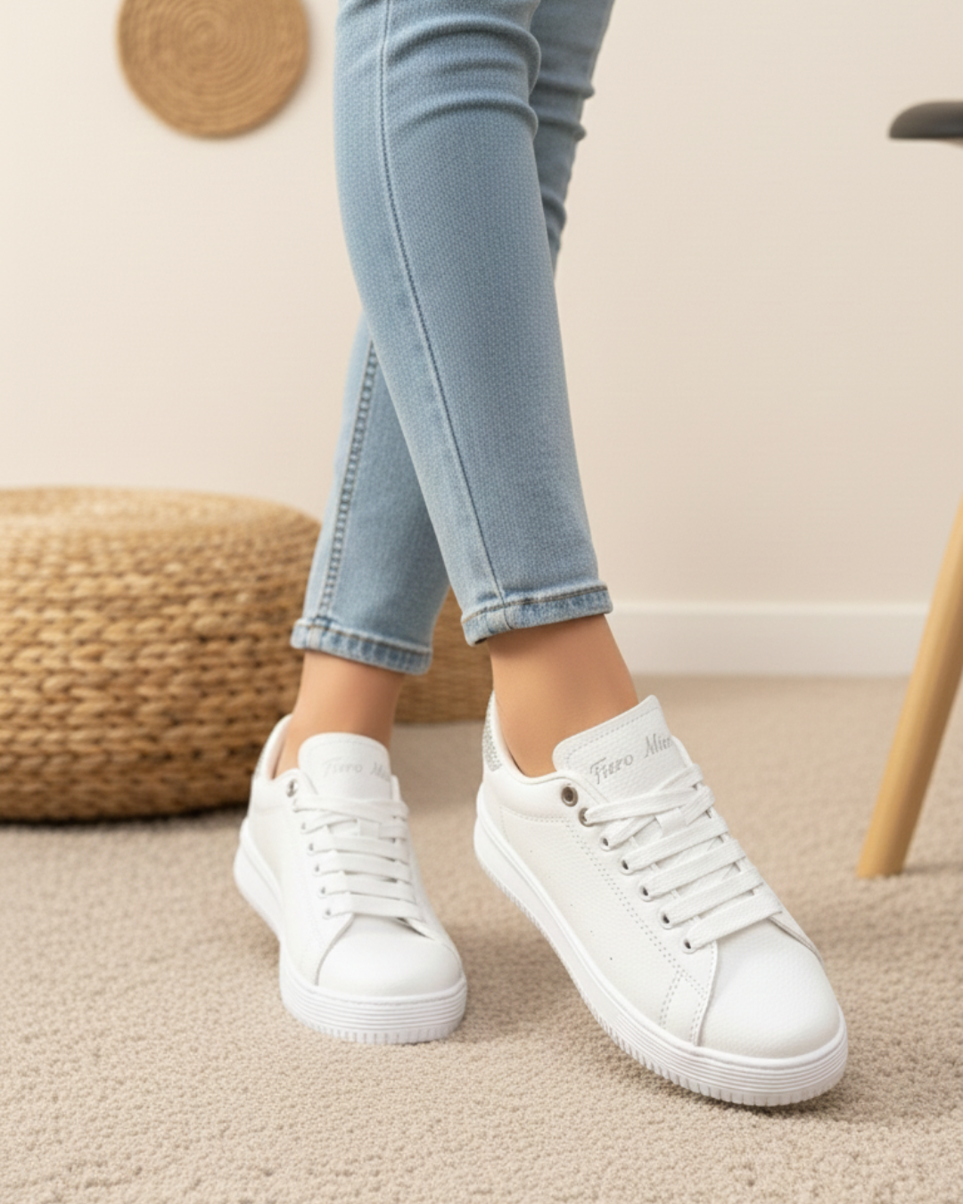 Homiro.com.tr'de, unisex beyaz gümüş taşlı oropedik spor ayakkabıları bulabilirsin. Rahatlığı ve şıklığı bir arada sunan bu ayakkabılar, spor yaparken veya günlük kullanımda senin favorin olacak!