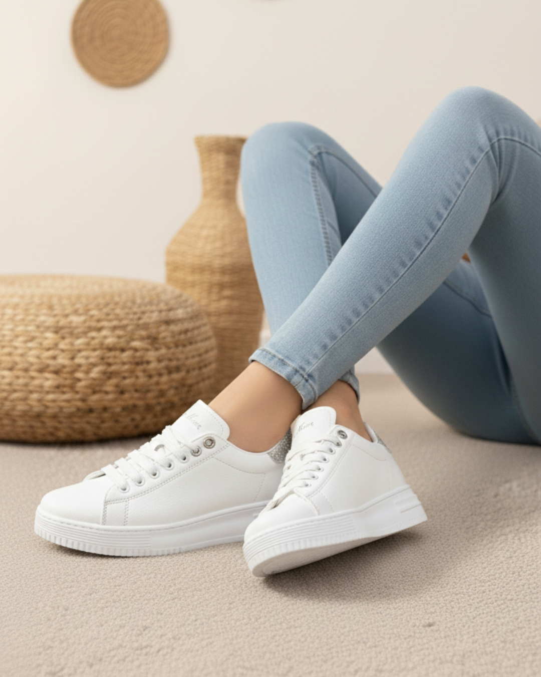Homiro.com.tr'de, unisex beyaz gümüş taşlı oropedik spor ayakkabıları bulabilirsin. Rahatlığı ve şıklığı bir arada sunan bu ayakkabılar, spor yaparken veya günlük kullanımda senin favorin olacak!
