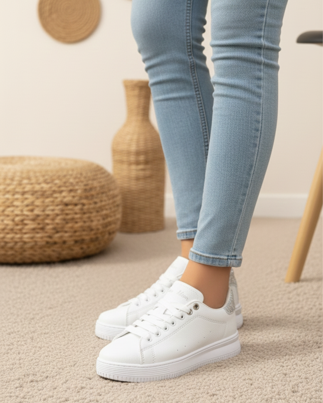 Homiro.com.tr'de, unisex beyaz gümüş taşlı oropedik spor ayakkabıları bulabilirsin. Rahatlığı ve şıklığı bir arada sunan bu ayakkabılar, spor yaparken veya günlük kullanımda senin favorin olacak!