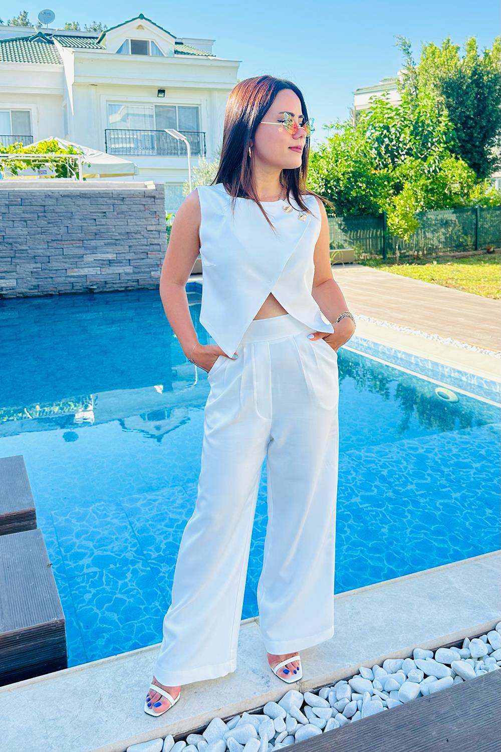 Alora Crop-Pantolon Takım