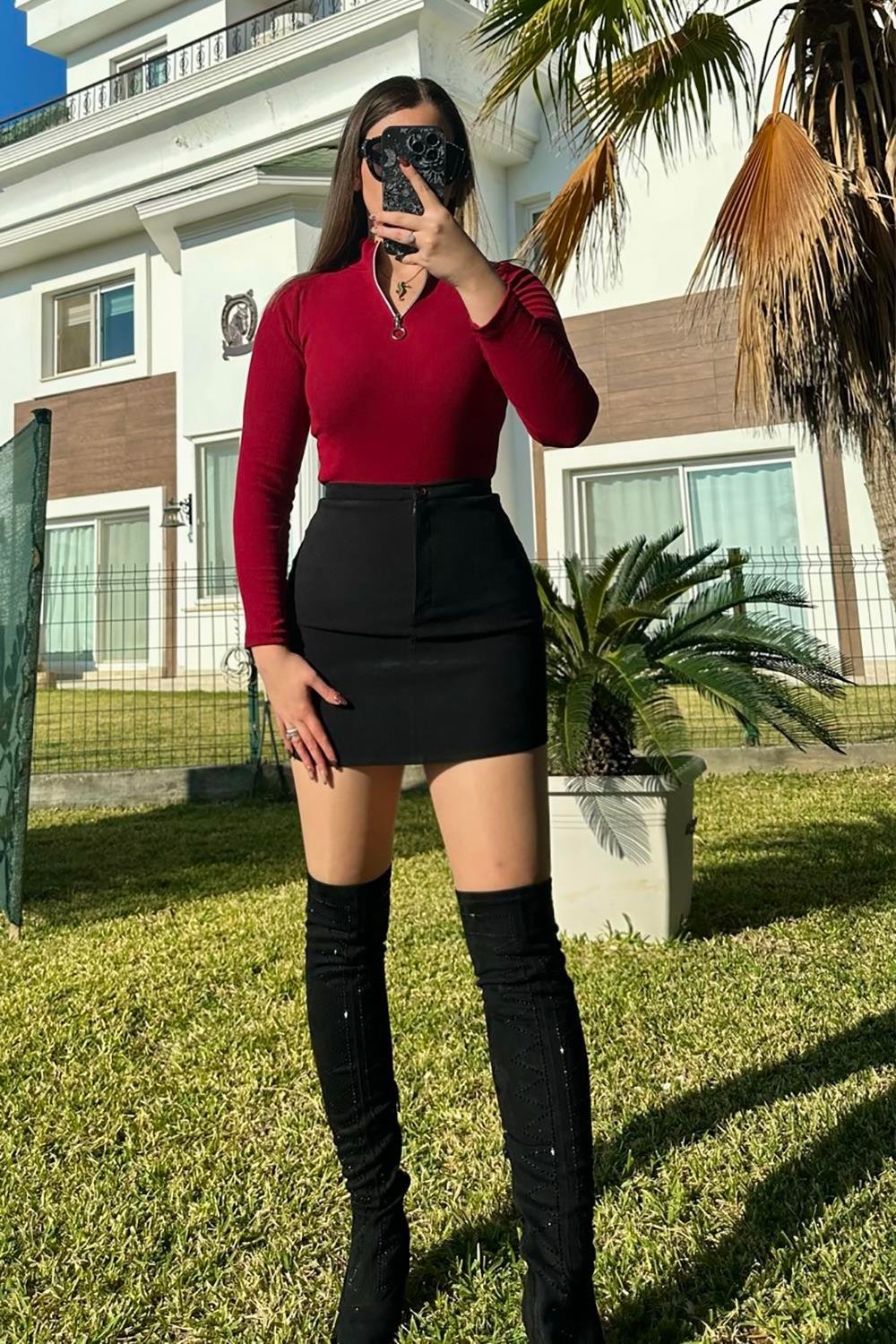 Cherie Balıkçı Yaka Triko Bluz