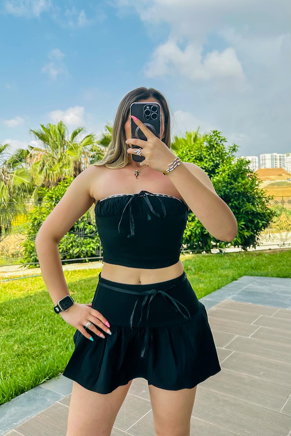 Twirl Crop-Etek Takım